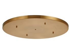 D0831BR/NH  Hayes No Hole 60cm Round Ceiling Plate Brass